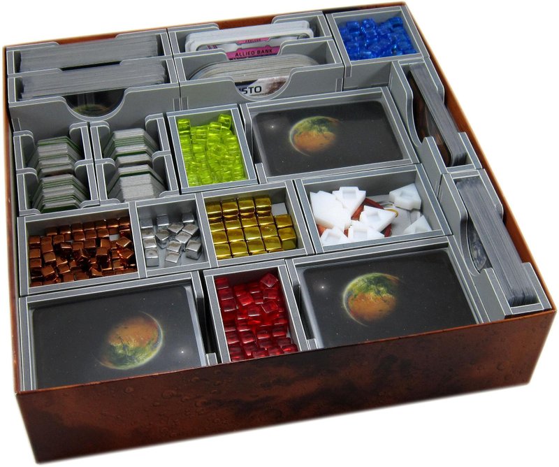 card sleeves for terraforming mars 110 x Terraforming Mars: Dice Game Compatible Sleeves (55mm x 77mm) main image 0